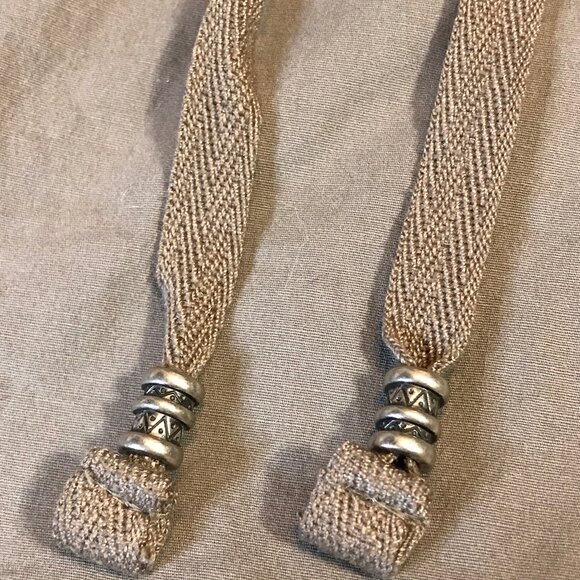 Stylish Brown Cargo Pants with Embroidery sz 8 - Picture 7 of 13